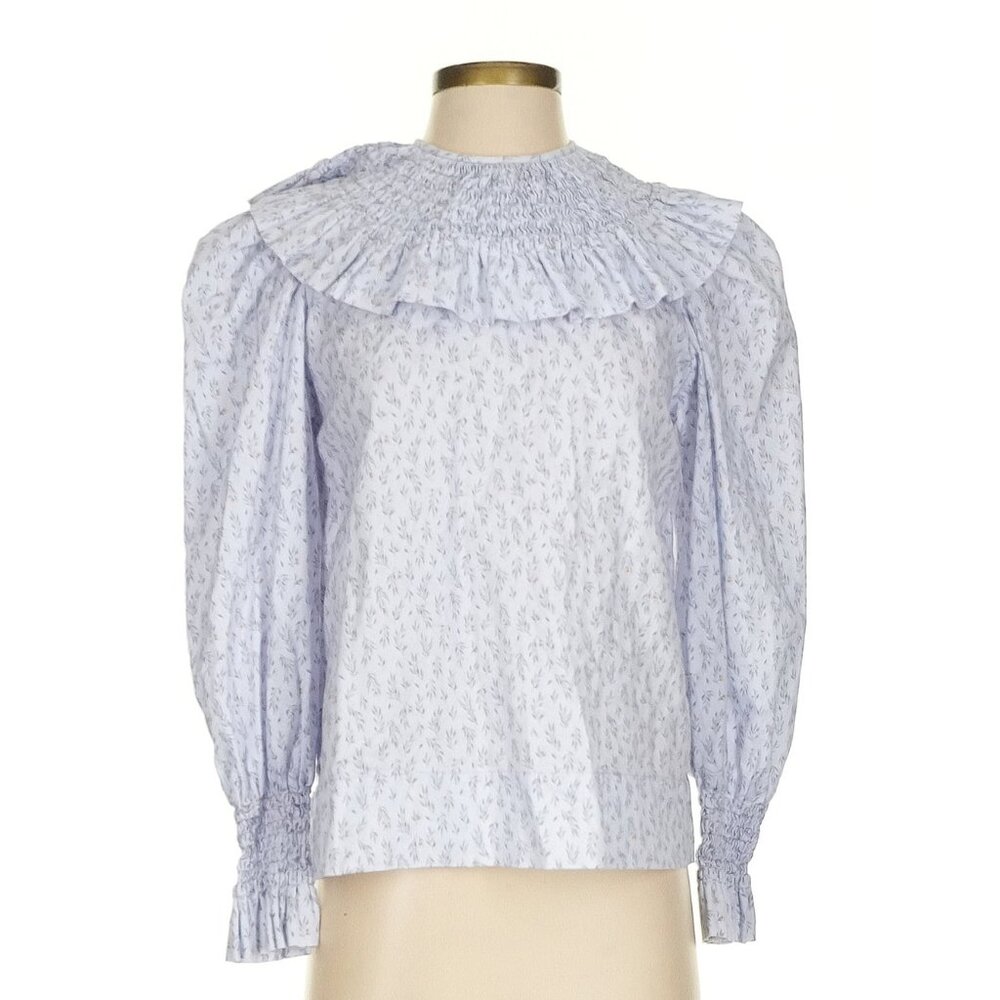 Andion Clarice Blouse in Lavender Floral Small